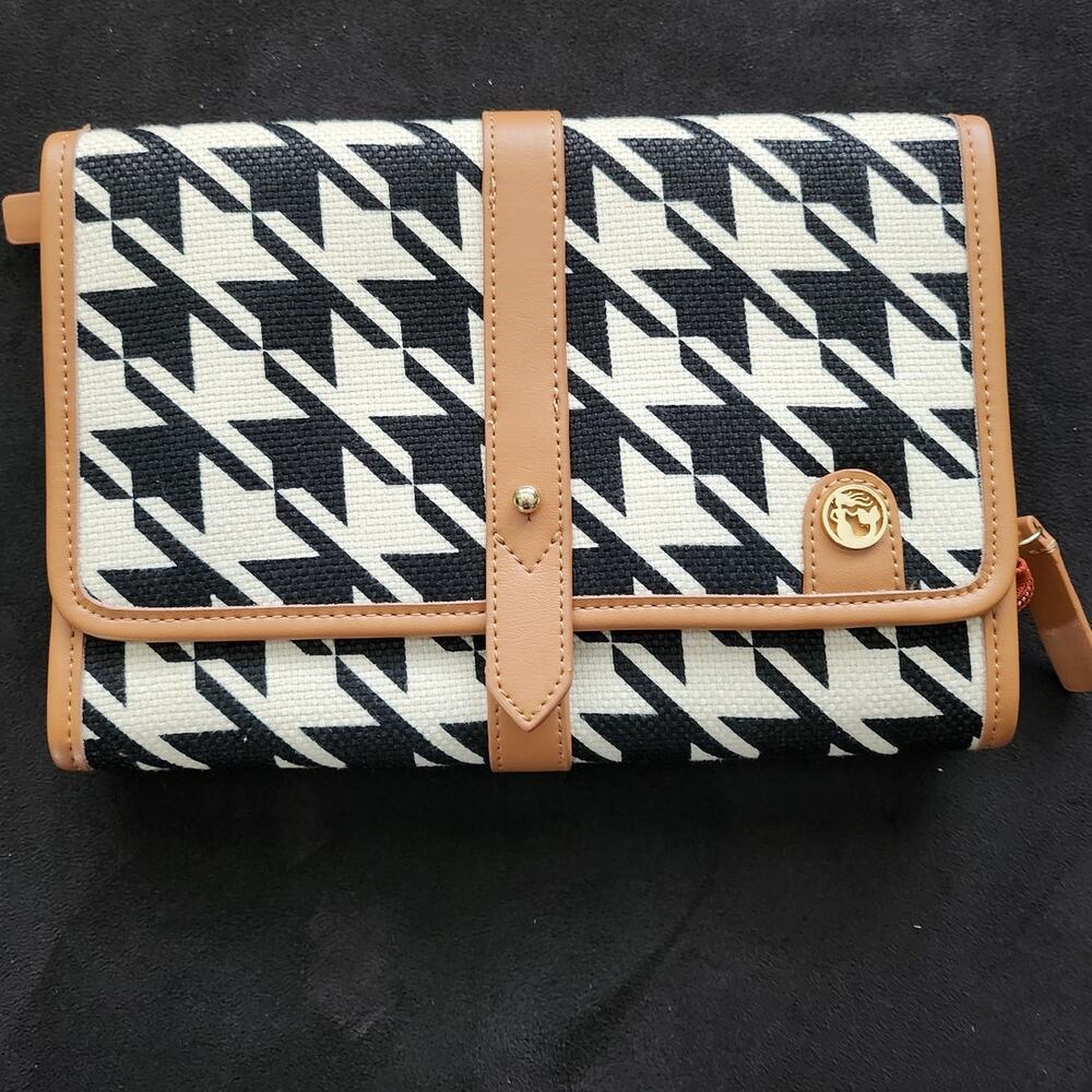 Spartina 449 purse clutch jewelry organizer Daufuskie Island houndstooth